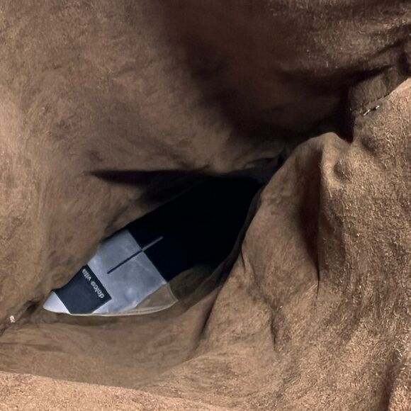 Dolce Vita Thea Brown Suede Knee High Stacked Heel Boots Size 13 Women - Picture 16 of 16